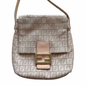 COPY - FENDI Zucca FF Monogram Crossbody Baguette Bag